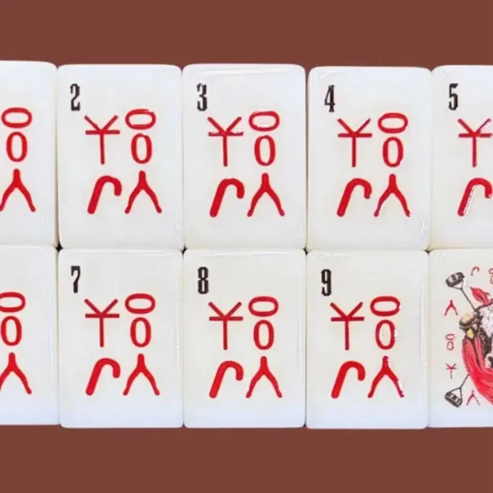 Wild & Western American Mahjong Tiles Only 160 Pc Replacement Set Cowboy Texas - Picture 11 of 13